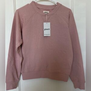 PACT pink sweater for women